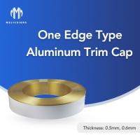 Buy cheap Weatherproof Aluminum Trim Cap 6.8cm Brushed Aluminum Coil Easy Installation product