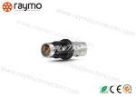 Short cable mounted straight plug Fischers IP68 Waterproof Metal circular