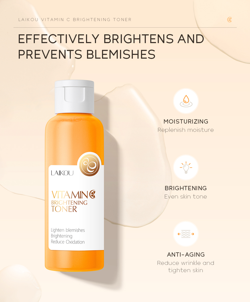 Moisturizing Face Toner Hydrating Whitening Brightening Facial Skin Care Vitamin C Toner