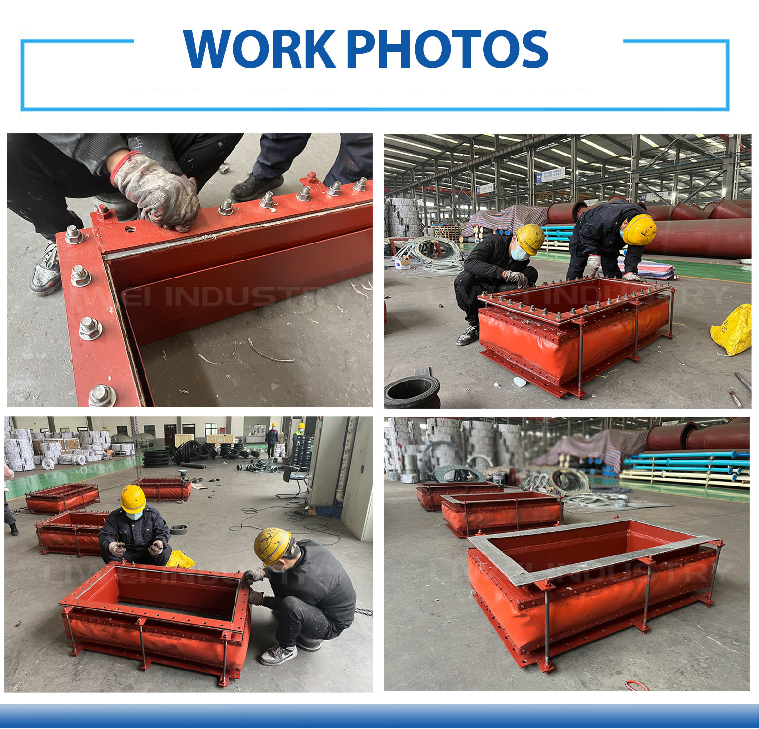 Air Flue Gas Duct Circular Non Metal Fabric Compensator High Pressure Systems