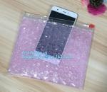 Flat bottom zip lock tin tie food packaging aluminum foil bubble bag, Air Bubble