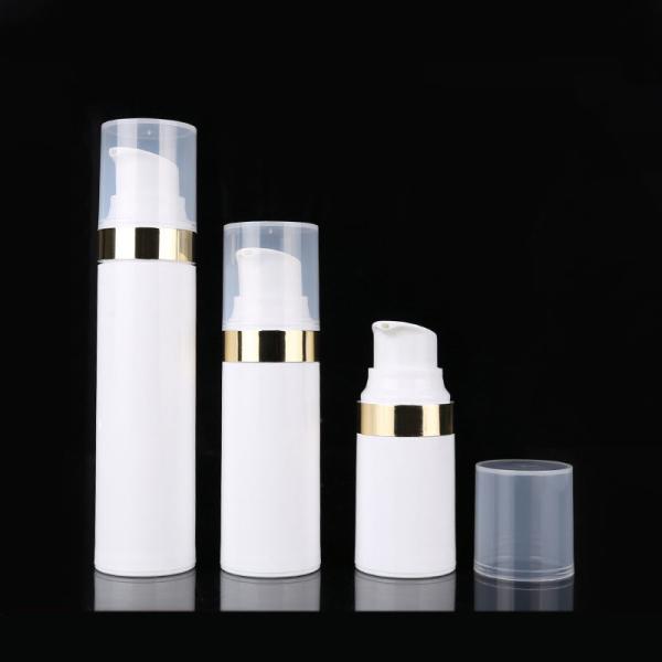 Buy cheap Cylindrical 15ML White PP Plastic Airless Pump Bottle With Snap Lotion Pump from wholesalers