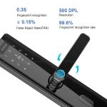 Aluminum Alloy Smart Digital Door Lock 3D Identify Biometric Password NFC Unlock