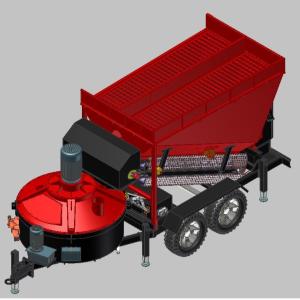 Wholesale Civil Engineering 750L 25m3/H Mobile Concrete Batch Plant from china suppliers