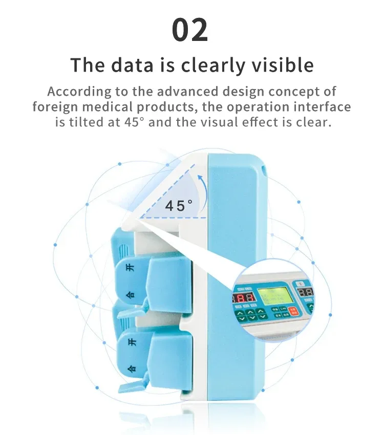 Good Quality Portable LED Screen Medical Injection Syringe Pump