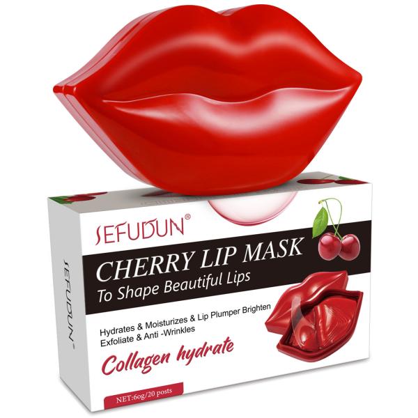 Buy cheap Sleeping Hydrogel Collagen Lip Mask Natural Crystal Hydrating from wholesalers