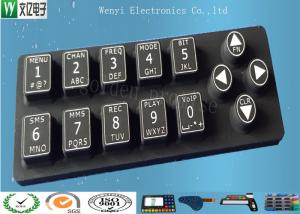 Wholesale White Print 50 Degree Silicone Rubber Keypad Laser Engraved Non Removable from china suppliers