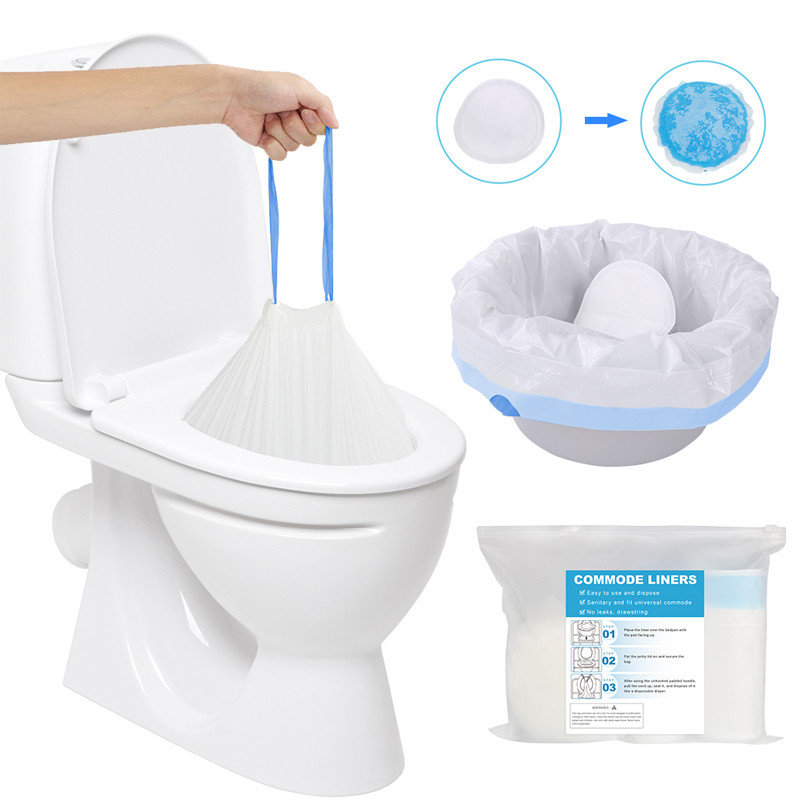 High Quality Potty Liner Disposable Bag Plastic Bag Toilet Liner With Strong Absorbent Pad