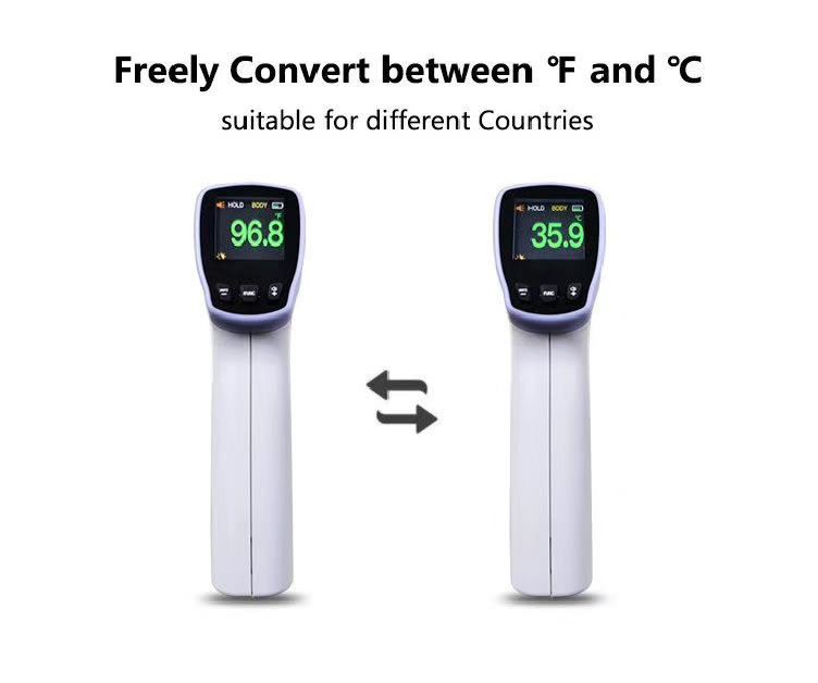 Non Contact Forehead Infrared Thermometer , Medical Electronic Thermometer