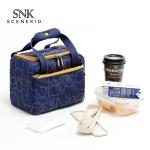 Zipper Fashion Eco Canvas Insulated Lunch Cooler Bags