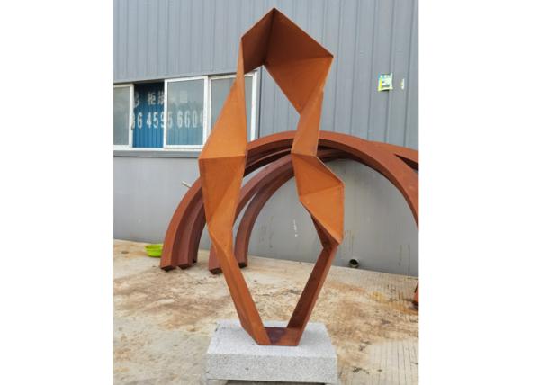 Buy cheap Modern Outdoor Corten Steel Sculpture Abstract Metal Art Garden Sculptures from wholesalers