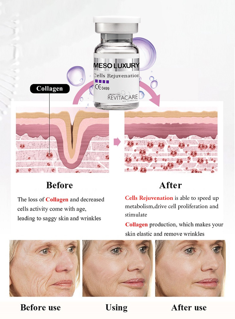 Meso Cell Rejuvenating Power Serum Anti Aging Microneedling For Skin Whitening