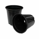 Durable Large 165mm Diameter Hard Plastic Flower Pots 17cm Height