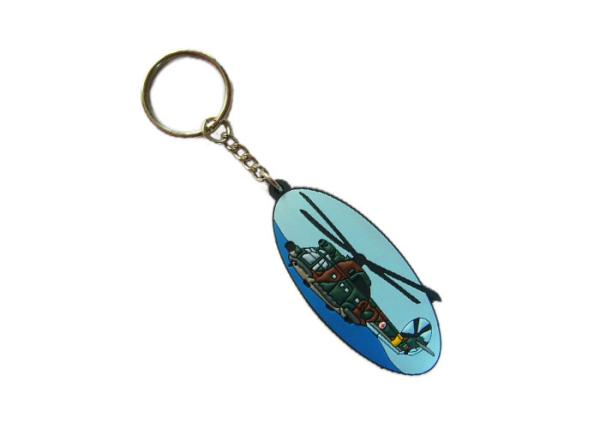 3D Double Sided PVC Helicopter Key Chain, Customized Key Chains For Promotional