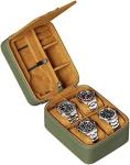 ROTHWELL 5 Watch Travel Case Storage Organizer for 5 Watches | Tough Portable
