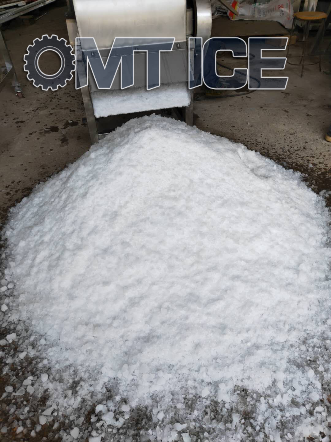 Customized Ice Crushing Machine 10 Tons Multipurpose For Seafood And Vegetables