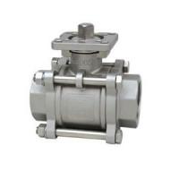 Buy cheap 3 PC Threaded Stainless Steel Ball Valves , ISO 5211 Investment Casting Ball product