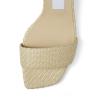 Buy cheap JBHS0301 Nude Woven Raffia Straps Trims Female Heel Sandals Summertime Styling from wholesalers