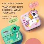 Cartoon Childrens Waterproof Camera Instant Printer Autofocus 2400W