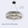 Buy cheap Luxury Crystal Chandeliers For Living Room Lobby Modern Home Decor crystal led chandelier(WH-CY-189) from wholesalers