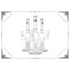 Buy cheap Straight Tube Grace Glass Water Pipes With 6 Tree Arms Percolator Smoking Bongs from wholesalers