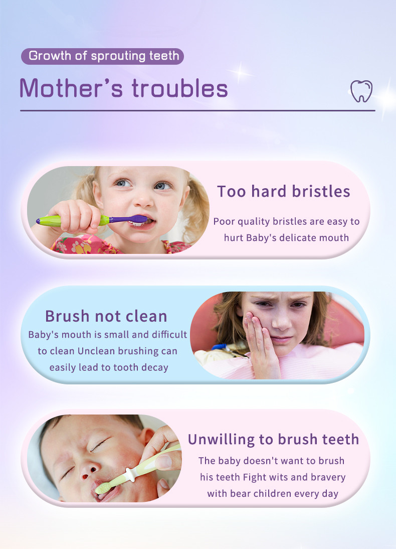 Oral Care Smart USB Rechargeable Wireless Kids Electric Toothbrush With Smart Timer