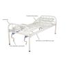 Buy cheap Stainless Steel Clinic Ordinary Medical Bed 2 Crank Hospital Bed from wholesalers