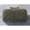 Buy cheap Women Black Beaded Rhinestone Evening Bags Sparkly For Webbing Party from wholesalers
