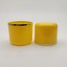 Buy cheap 28mm Yellow Double Wall Cap , Hot Stamping Plastic Bottle Cover from wholesalers