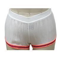 Buy cheap Skinny Pattern White Ladies Casual Pants Lace Decoration Women'S Pajama Shorts product