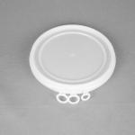 Ice Cream 1000ml Plastic Food Packaging Bucket With Lid And Handle