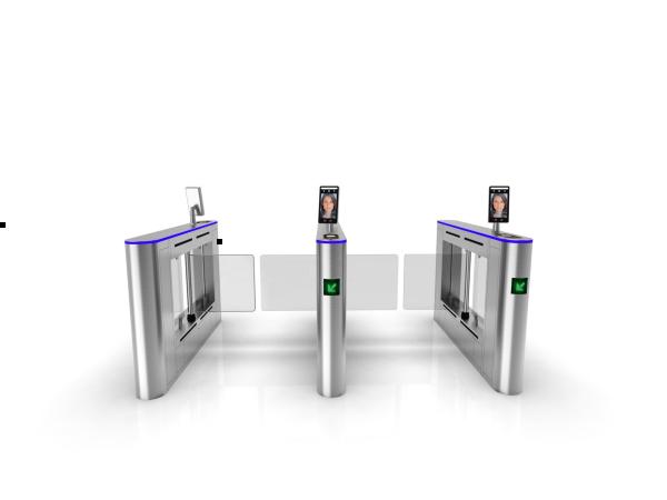 Buy cheap Acrylic Arm Swing Barrier Turnstile RS485 Automatic Swing Gate System from wholesalers