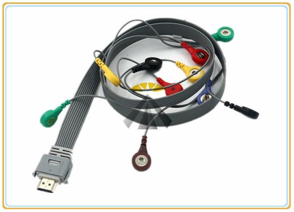 Buy cheap Holter ECG Electrode Cable Snap Biocare IH-12 Plus Leads Superior Flexibility from wholesalers