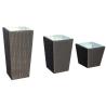Buy cheap Anti Rust Aluminum Frame Rattan Tall Outsite Flower Pots from wholesalers