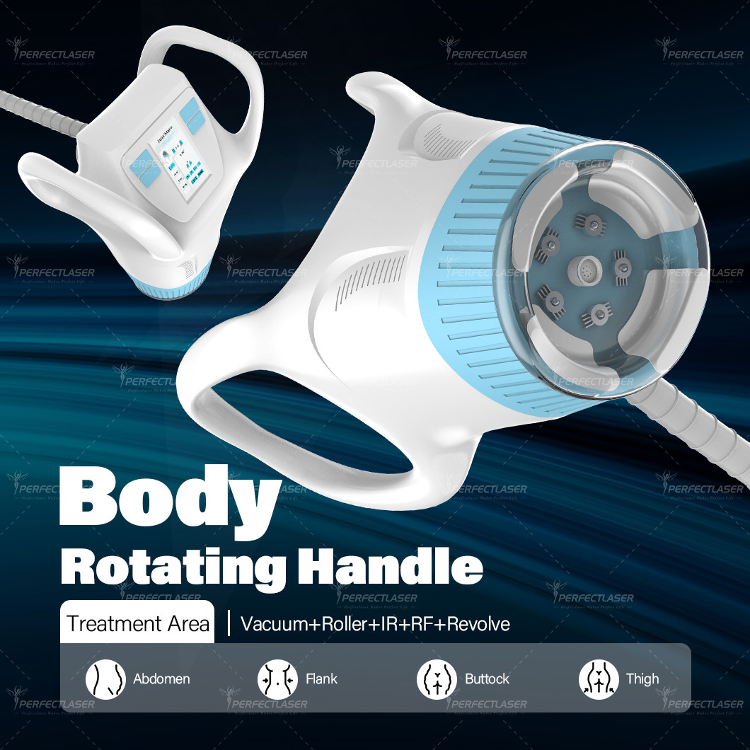 CE FDA 5 Handles Body Slimming Machine with RF IR Cavitation Vacuum Big Roller