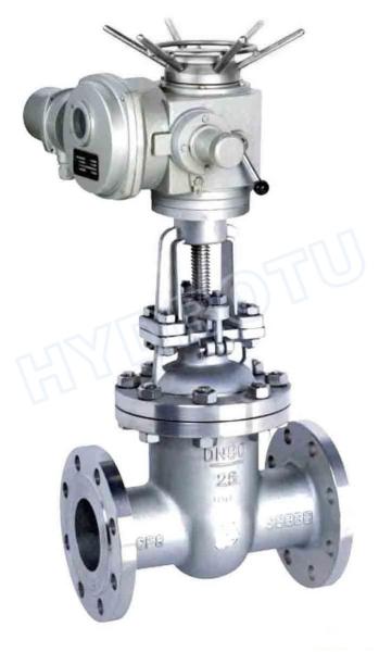 DN50 - 1600 mm Electric / Manual Flanged Gate Valve /Sluice Valve For Hydropower