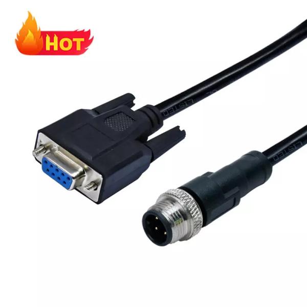 Buy cheap 3 - 17 Pin Male M12 5pin Connector D Sub Connector Double End Soldering Cable from wholesalers