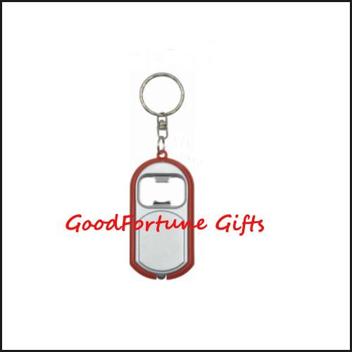 Buy cheap Bottle Opener Led Light Keyrings printed logo keychain from wholesalers