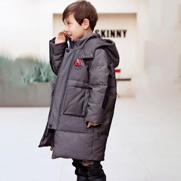 Buy cheap Bilemi Camel Solid Color Boys Parkas Fashion Warm Long Down Jacket Kids Winter Coats from wholesalers