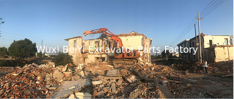 BEIYI Excavator Second Demolition Machine Concrete Crusher Hydraulic Rotating Pulverizer For Sale