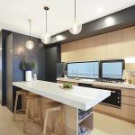 CE Custom Luxury Kitchen Furniture , Flat Pack Kitchen Cabinet