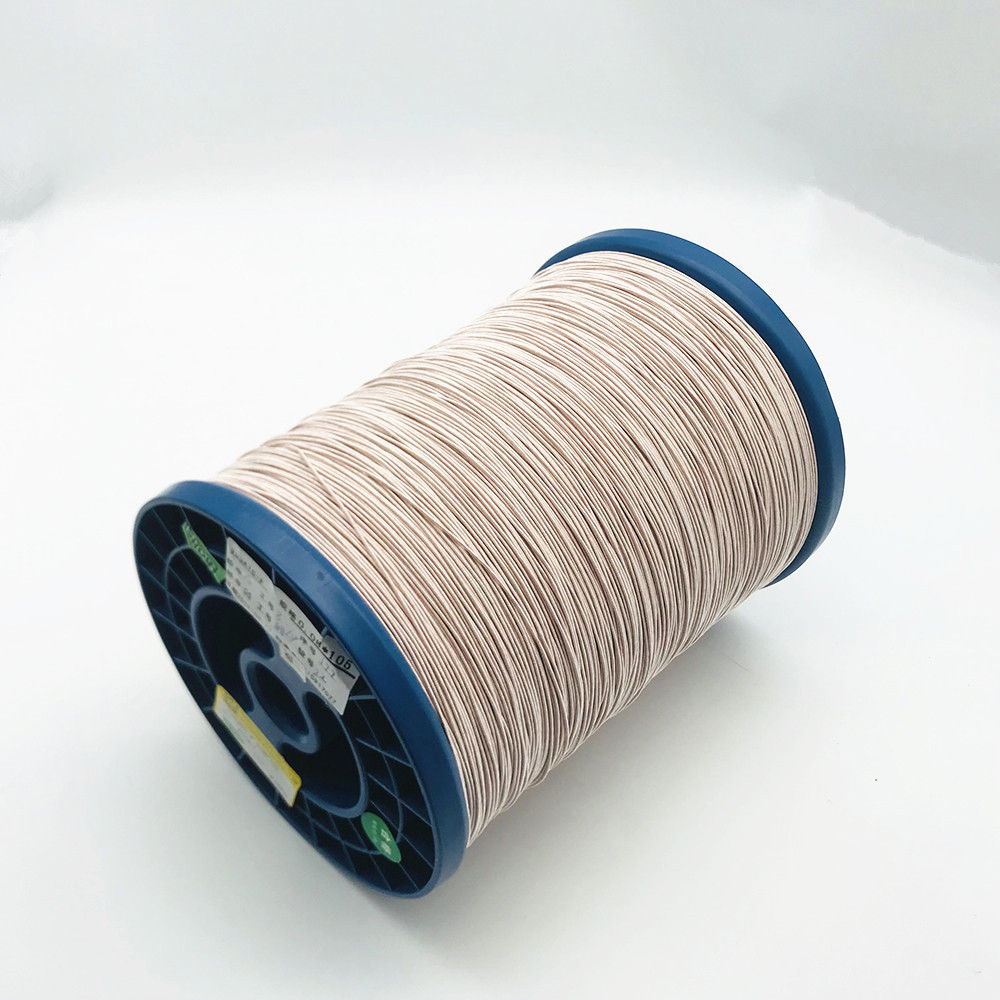 0.08mm * 42 Stranded Copper Litz Wire Dacron / Nylon Covered