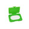 Buy cheap Green Plastic Wet Tissue Wipe Box Flip Top Cap Length 79.5mm from wholesalers