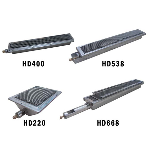 HD220 Ceramic Gas BBQ Grill Burners Infrared Energy Saving With Brass Nozzle