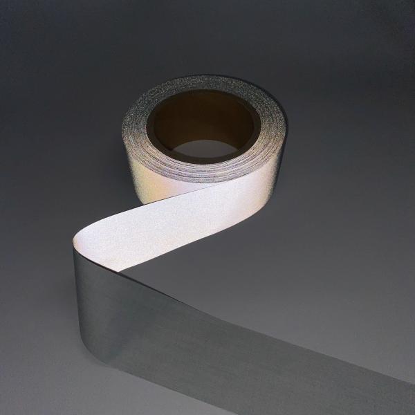 Buy cheap Manufacturer Safety Custom High Light Polyester Reflective Fabrics Grey Reflective Tape For Clothing Shoes from wholesalers