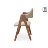 Buy cheap Classical Strong Solid Wood Restaurant Chairs With Leather Fabric Seats from wholesalers