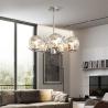 Buy cheap Modern Chrome Chandelier Bedroom Dining Room Art E27 Glass Ball Chandelier (WH-MI-407) from wholesalers