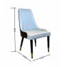 Buy cheap Customized Seat Thickness Luxury PU Leather Solid Wood Chair for Hotel Furniture from wholesalers