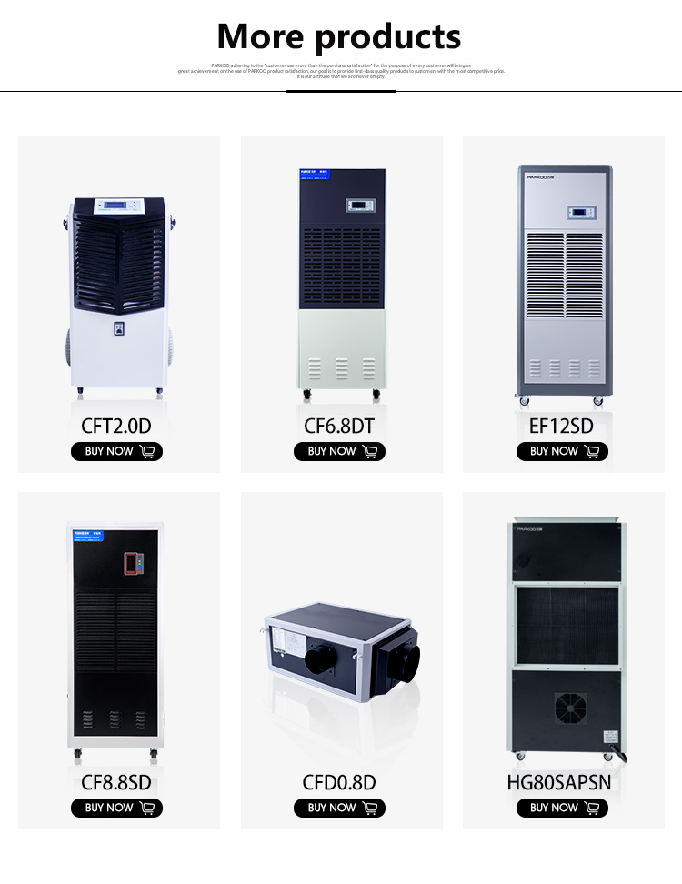 Intelligence Control 3000m3/H Industrial Air Dehumidifier