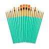 Buy cheap Customized Logo Green Art Brushes Set For Acrylic Oil Watercolor Painting from wholesalers